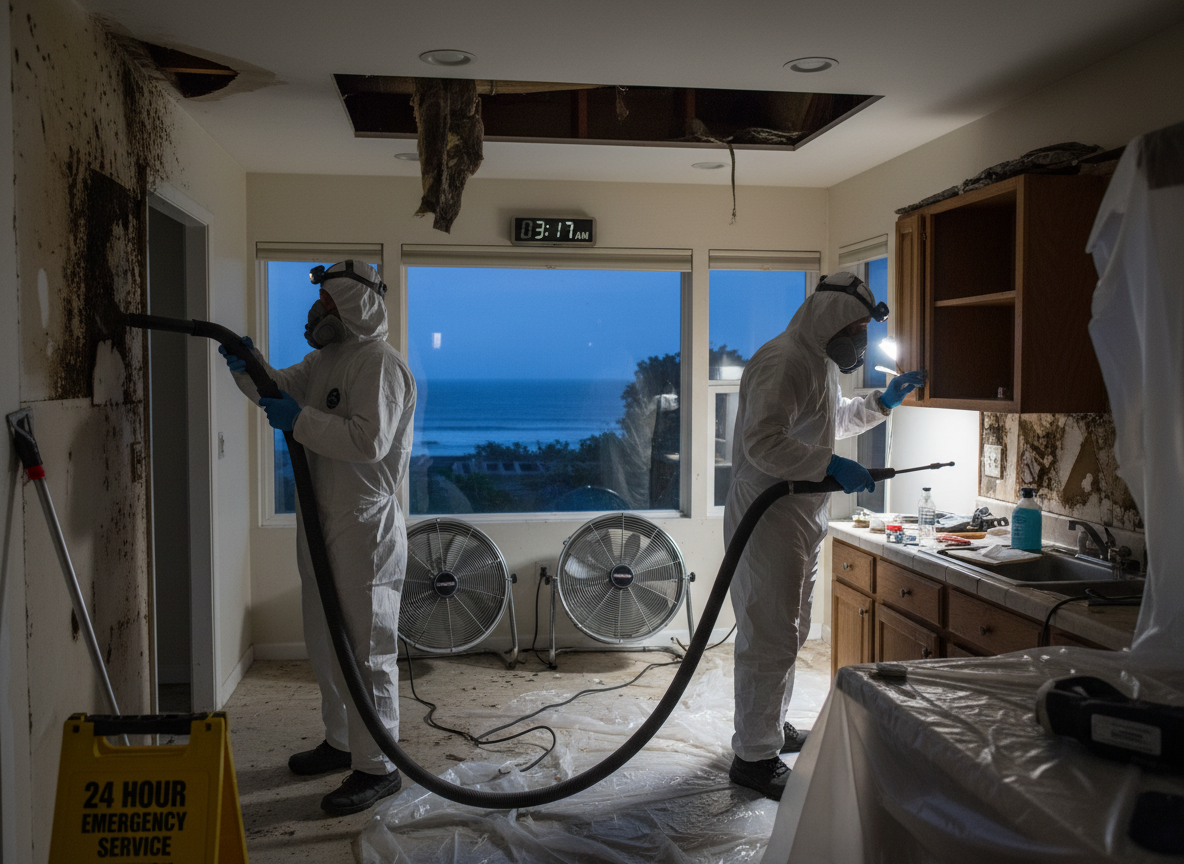 24 Hour Mold Removal in Cardiff by the Sea, Califronia