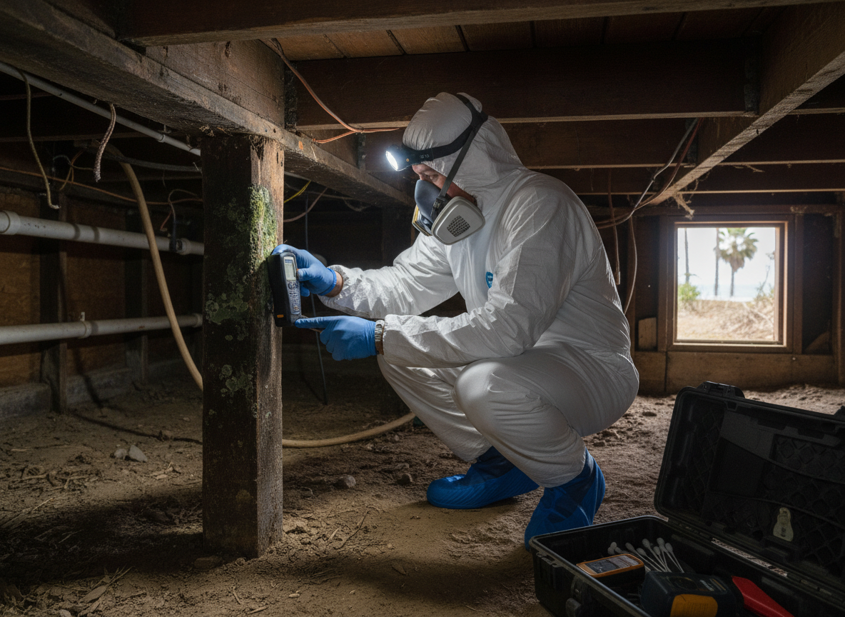 Home Mold Inspection in Cardiff by the Sea, Califronia