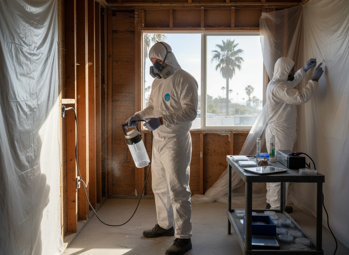 Post Remediation Mold Testing in Cardiff by the Sea, Califronia
