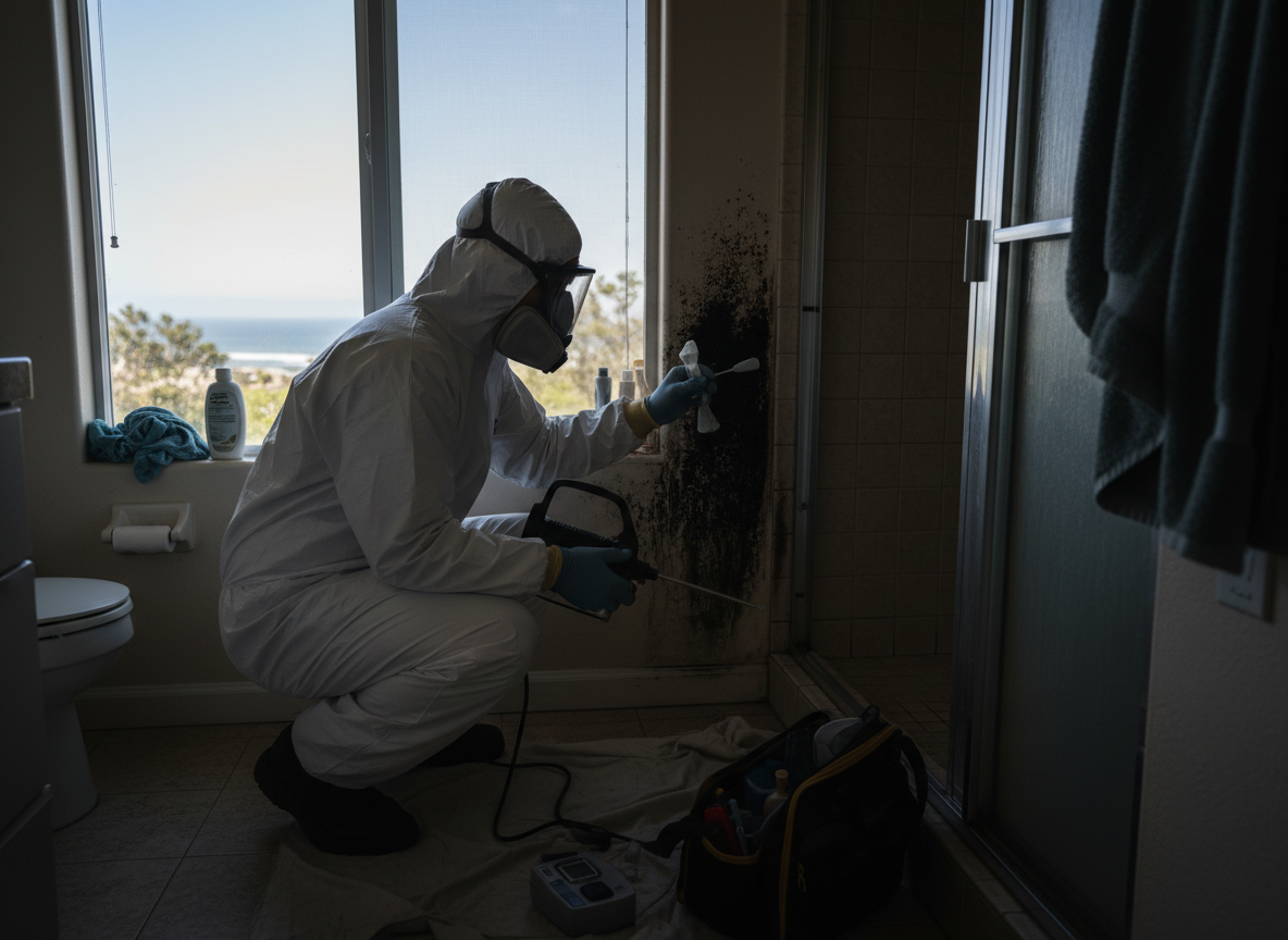 Residential Mold Testing in Cardiff by the Sea, Califronia